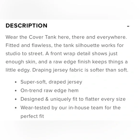 Alo | Large Black Twist Front Cover Tank - Picture 5 of 5